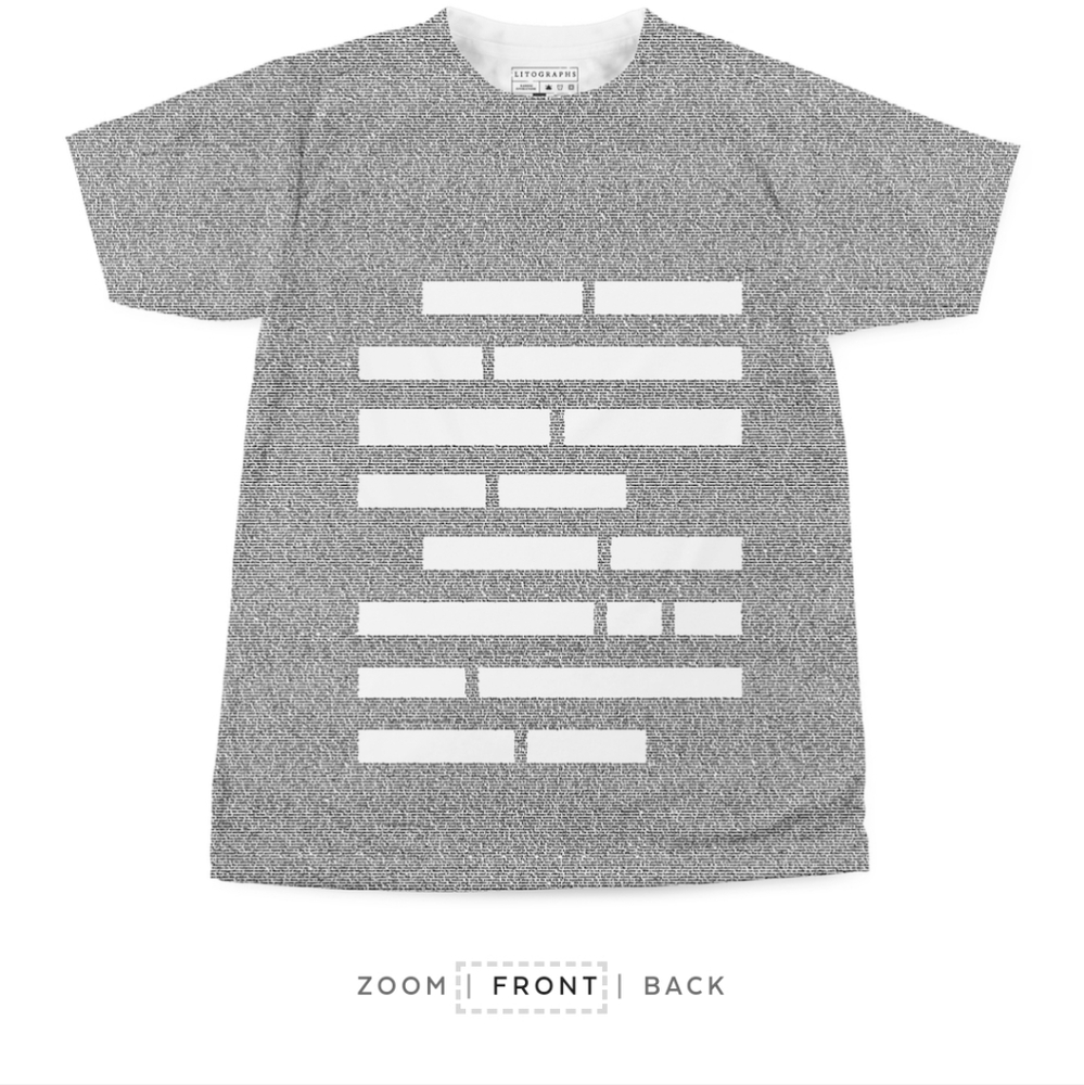 Litographs The Elements of Style by William Strunk Jr.graphic tee short sleeve S